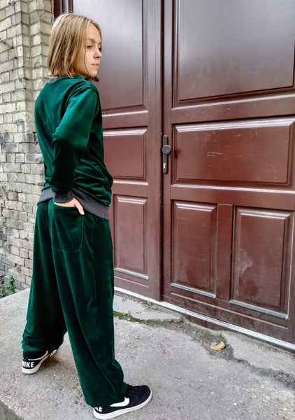 Velour Track Pants - Emerald Green – MILFDAD