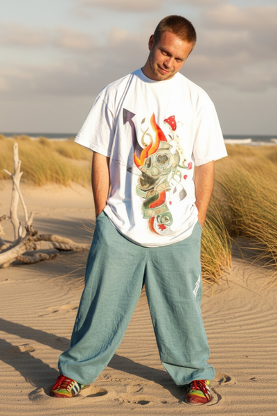 DUSTY MINT LINEN PANTS