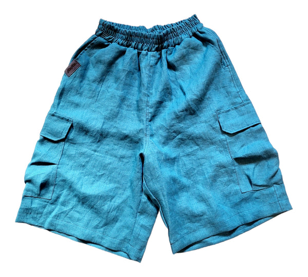 Royal Blue linen shorts - more colors available