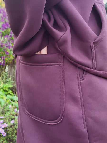 PLUM BAGGY SWEATPANTS