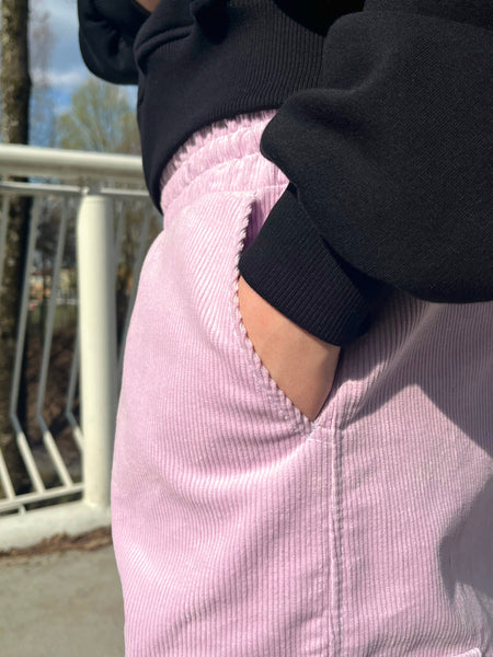 LIGHT PINK CORDUROY 5 POCKET  PANTS