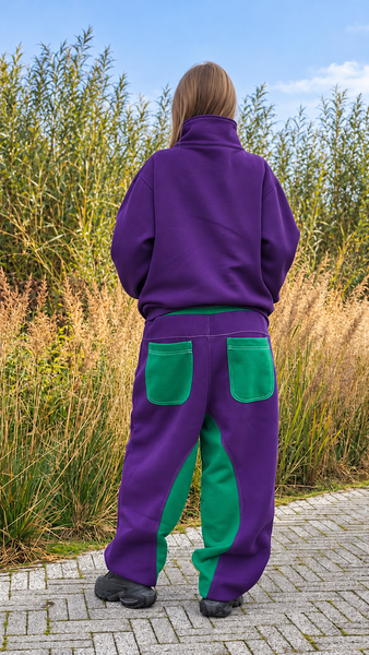 Purple half zip jumper