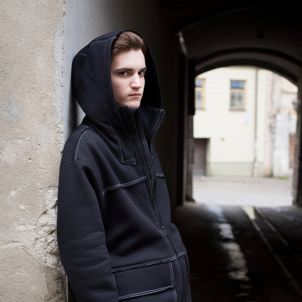 BLACK&CUSTOM PRO HOODIE