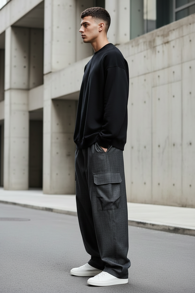 PeuPeu Oversized Cargo Pants – Limited Fabric Edition