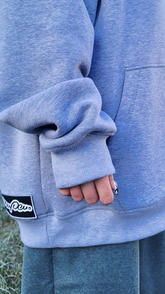 Oversize Unisex Light Gray Hoodie — One Size