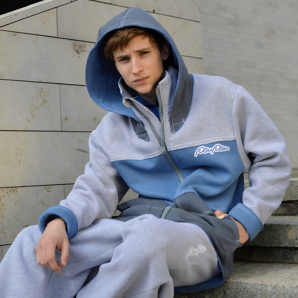 LIGHT GRAY&DEEP BLUE&DEEP GRAY PRO HOODIE