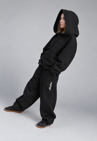 ZEBRA BLACK HOODIE