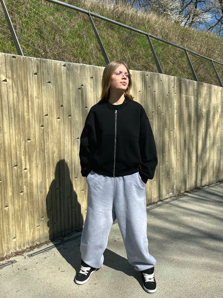 Black bomber jacket