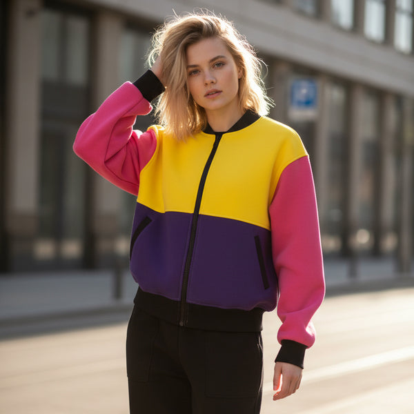 Colorful bomber jacket
