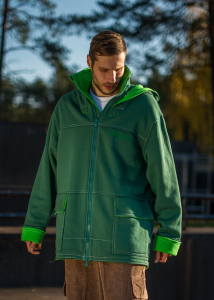 DARK GREEN / GREEN PRO HOODIE