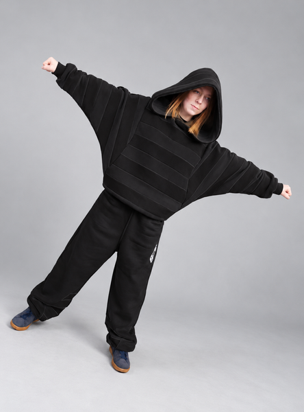 ZEBRA BLACK HOODIE