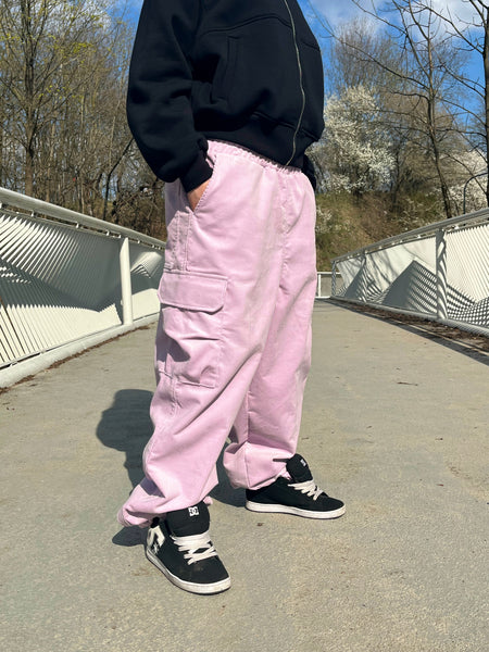 LIGHT PINK CORDUROY 5 POCKET  PANTS