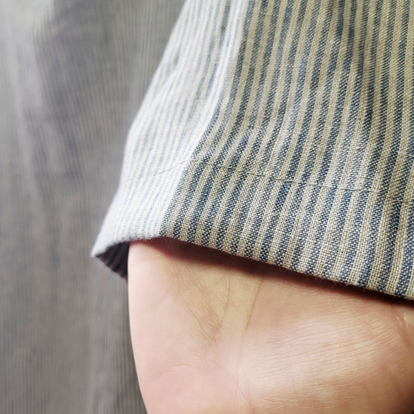 Unisex Linen Hooded Blouse / Oversized