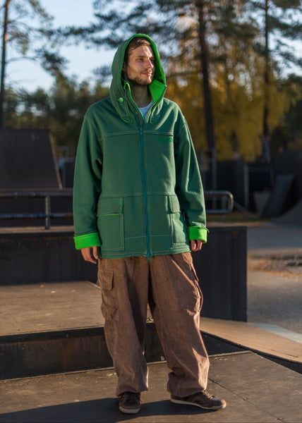 DARK GREEN / GREEN PRO HOODIE