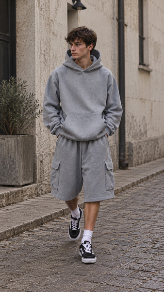 Product title
Heavyweight Knit Cargo Shorts