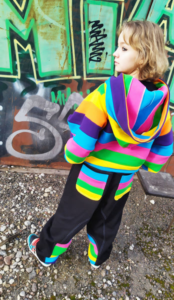 Zebra Rainbow hoodie