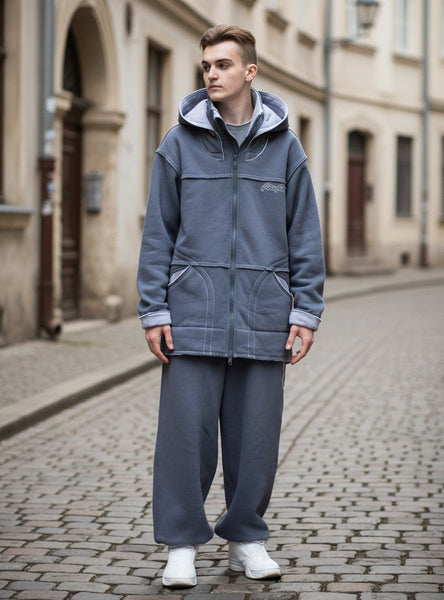 DEEP GRAY&LIGHT GRAY PRO HOODIE